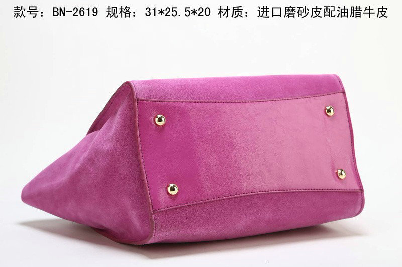 2014 Prada Suede Leather Tote Bag BN2619 lightpurple